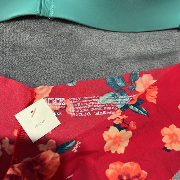 Victorias Secret Teal Bra and Pantie - Picture 4 of 8